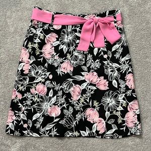 🌴Host Pick🌴Black & Pink Floral Skirt